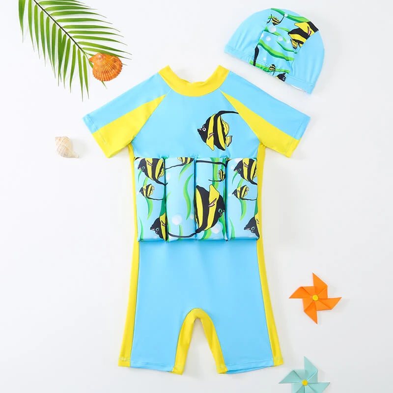 Maillot de Bain Flottant Sécurisé pour Enfant – Combinaison à Flottabilité Intégrée