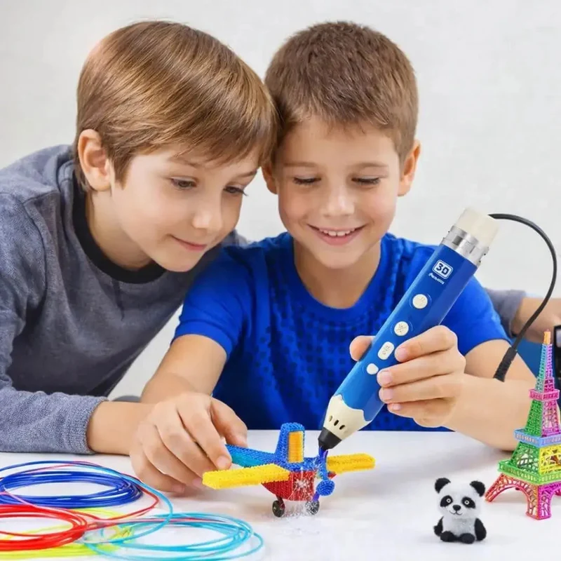 Stylo 3D Enfant Rechargeable – Création Libre & Sécurisée dès 6 Ans