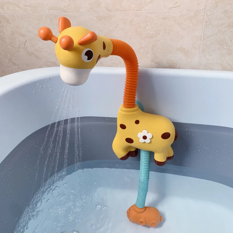Éléphant de Bain Arroseur pour Bébé – Douche Rotative 360° avec Ventouses