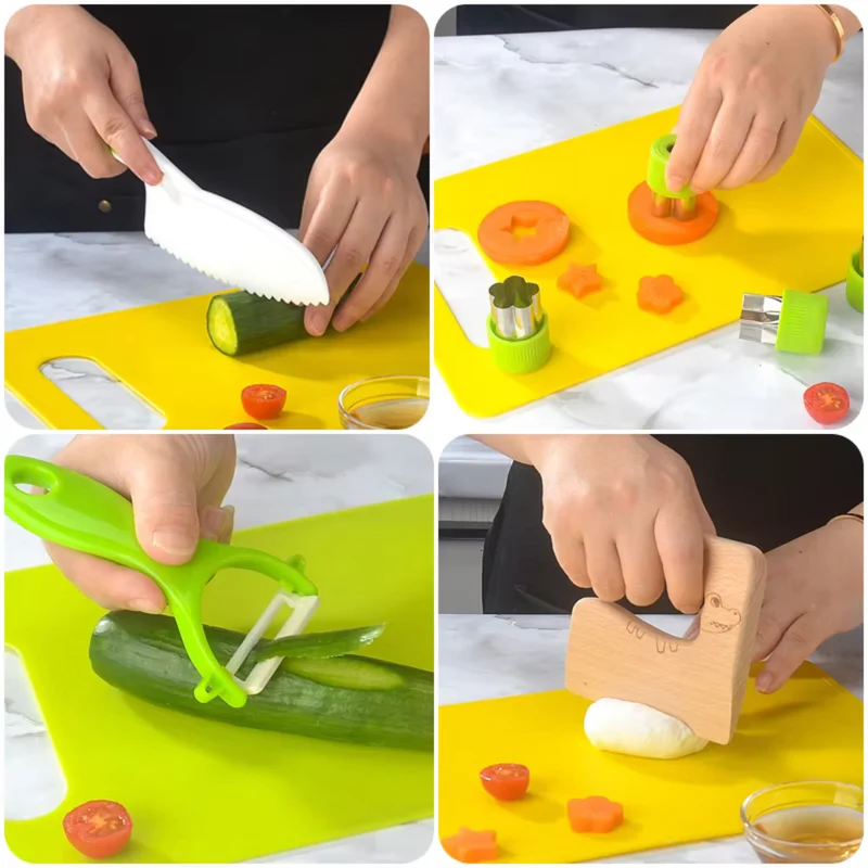 Ustensiles de Cuisine pour Enfants – Set Sécurisé aux Bords Arrondis, dès 2 ans