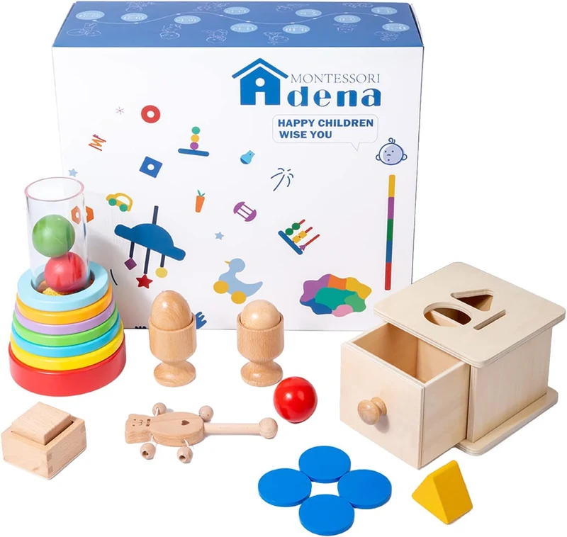 Adena Montessori Toys for Toddlers Educational Box (9-10 Months)