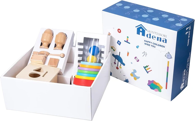Adena Montessori Toys for Toddlers Educational Box (9-10 Months)