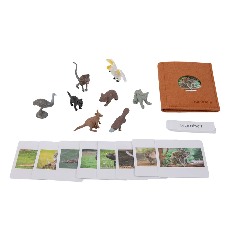 Adena Montessori Educational Materials Oceania Wildlife Objects