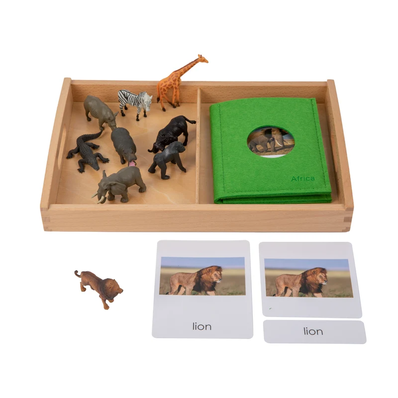 Adena Montessori Educational Materials African Wildlife Objects