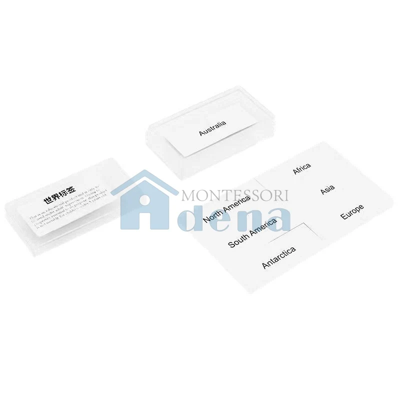 Adena Montessori Educational Materials Geography Map Labels