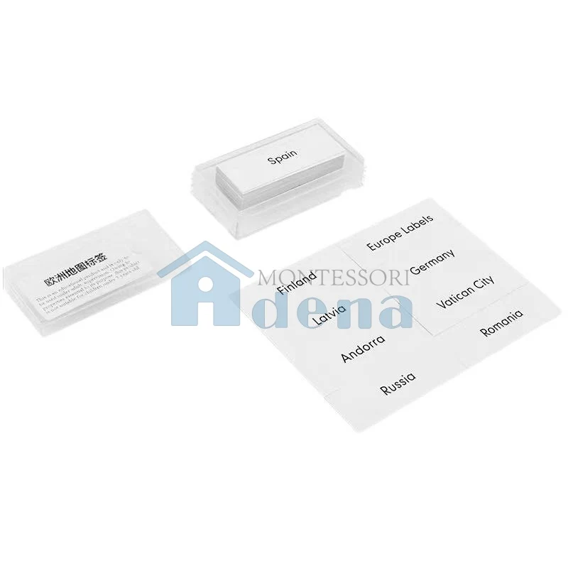 Adena Montessori Educational Materials Geography Map Labels