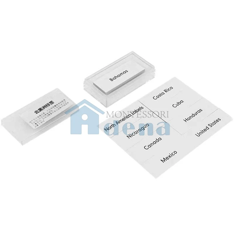 Adena Montessori Educational Materials Geography Map Labels