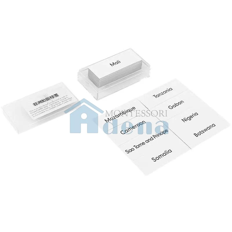 Adena Montessori Educational Materials Geography Map Labels