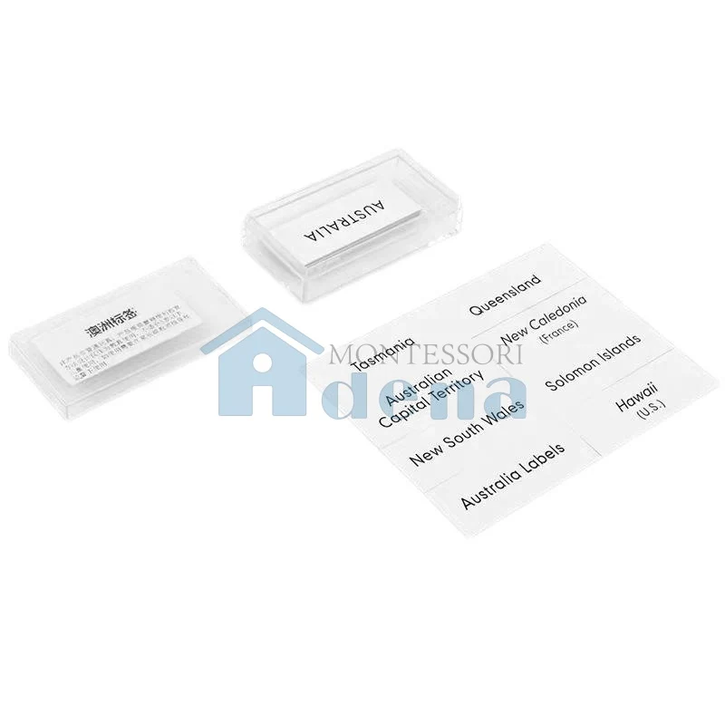 Adena Montessori Educational Materials Geography Map Labels