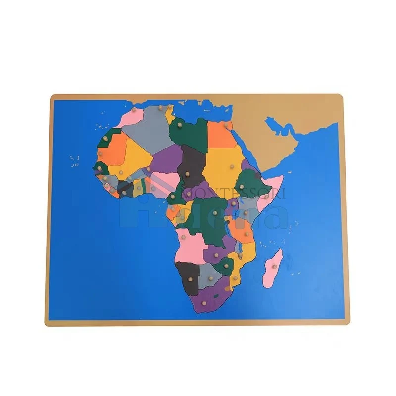 Adena Montessori Puzzle Map Geography Map with 8 Puzzles