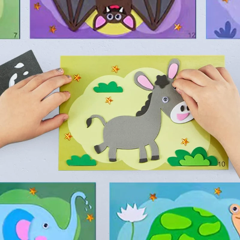 Puzzle Mousse 3D avec Stickers – Jeu Éducatif et Créatif pour Enfants
