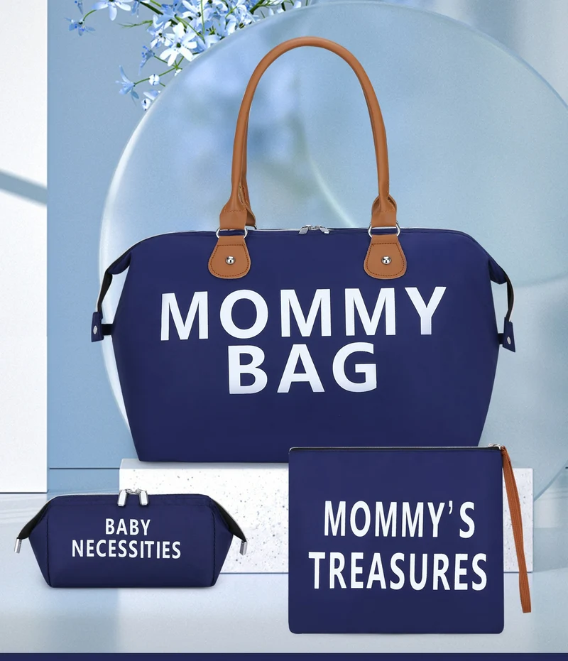 Set de Sacs à Langer (3 Pièces) – Grand Sac Maman & Organisateur Bébé pour Voyage