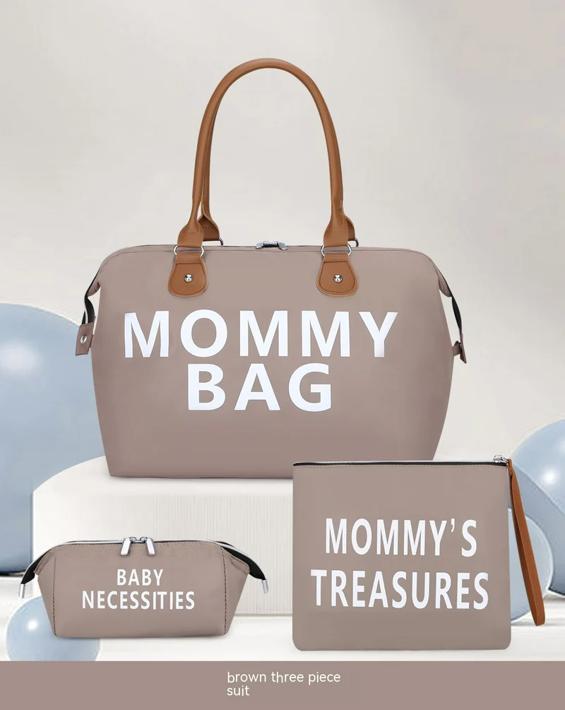 Set de Sacs à Langer (3 Pièces) – Grand Sac Maman & Organisateur Bébé pour Voyage