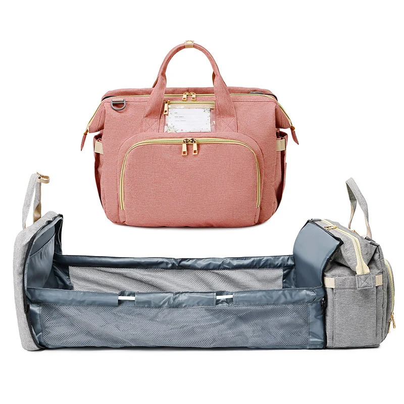 Sac à Langer 3-en-1 avec Lit Bébé – Sac Multifonction pour Voyage