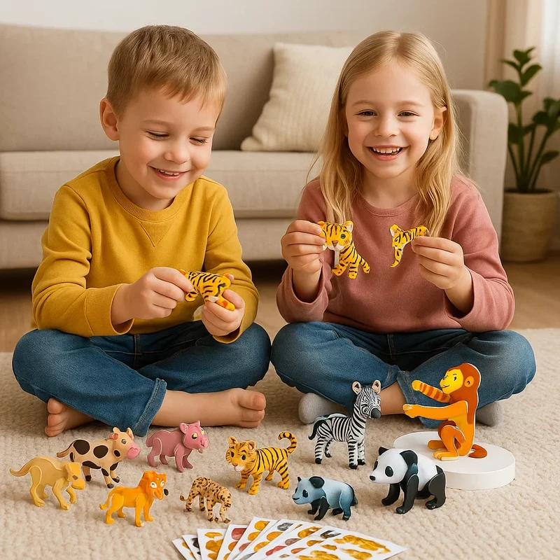 Set de Puzzles Cartoon 3D pour Enfants – Jeu Éducatif et de Motricité
