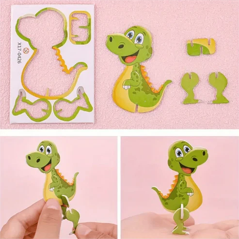 Set de Puzzles Cartoon 3D pour Enfants – Jeu Éducatif et de Motricité