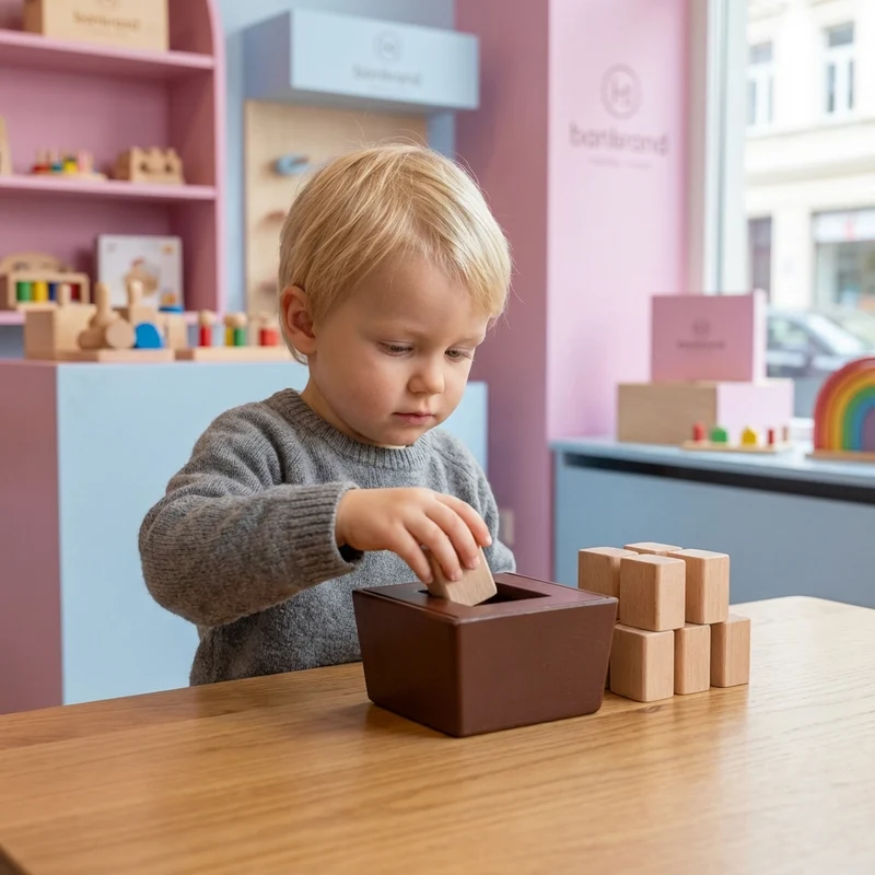 Puzzle de Logique 3D en Bois – Jeu Éducatif de Formes pour Enfants
