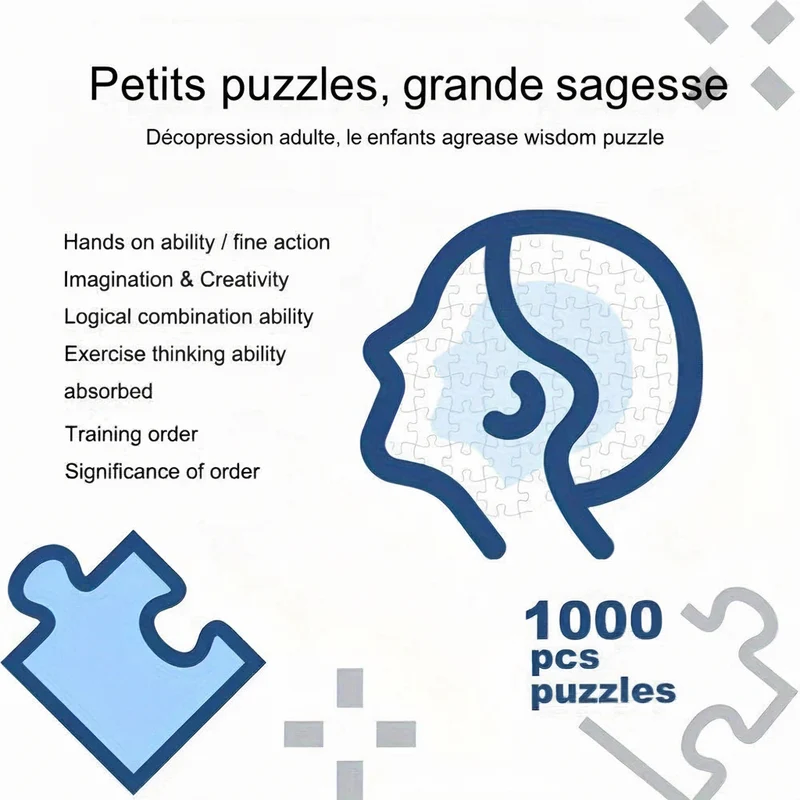 Puzzle rond d'astrologie de 1 000 pièces – Puzzle des signes du zodiaque pour adultes