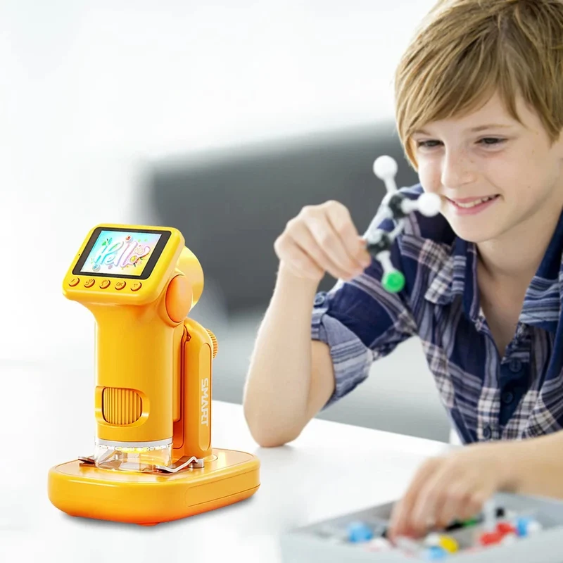 Mini-microscope numérique portable et démontable pour enfants