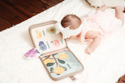Livre sensoriel en tissu Montessori pour bébés – Jouet interactif doux pour le développement précoce