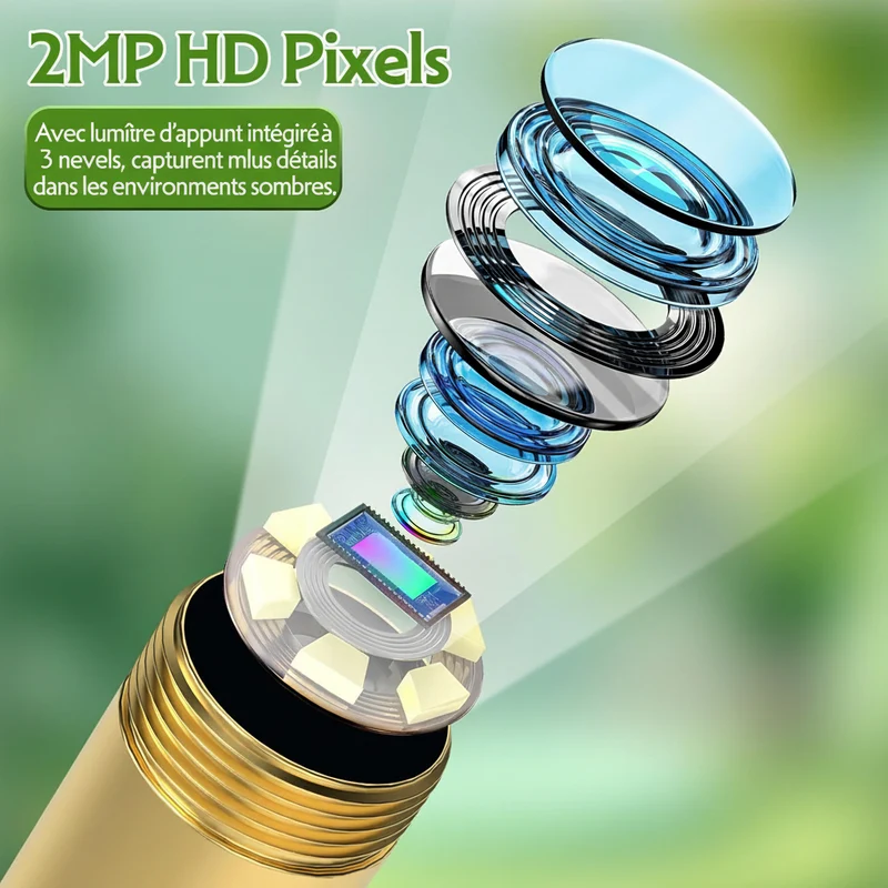 Endoscope pour enfants avec lumière LED – Jouet éducatif STEM pour les petits curieux
