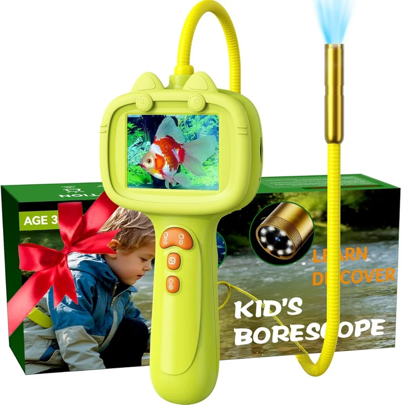 Endoscope pour enfants avec lumière LED – Jouet éducatif STEM pour les petits curieux