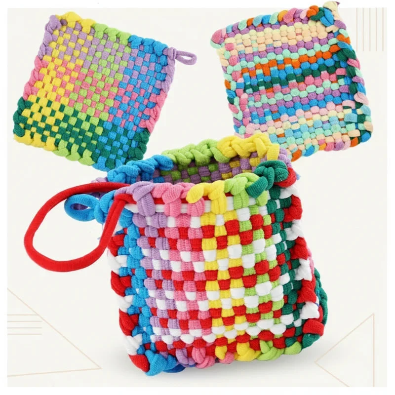 Kit de tissage DIY pour enfants – Kit créatif de tissage pour enfants, jouet d'éveil précoce