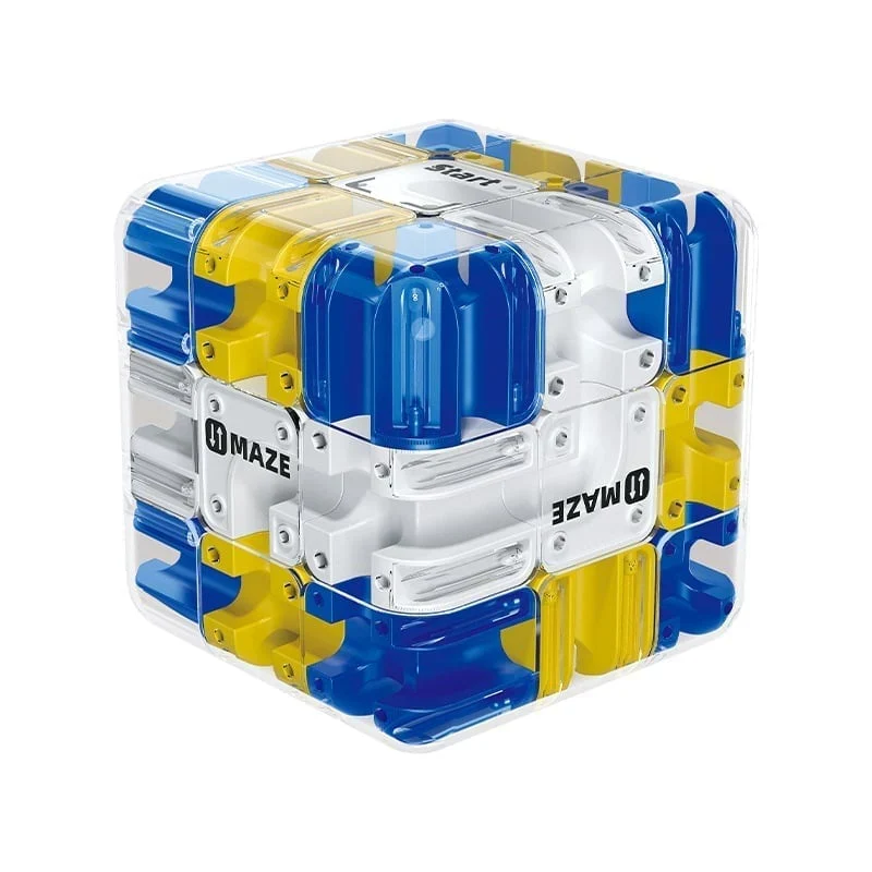 Cube puzzle labyrinthe à billes 3D – Jouet casse-tête et cadeau de Noël pour enfants