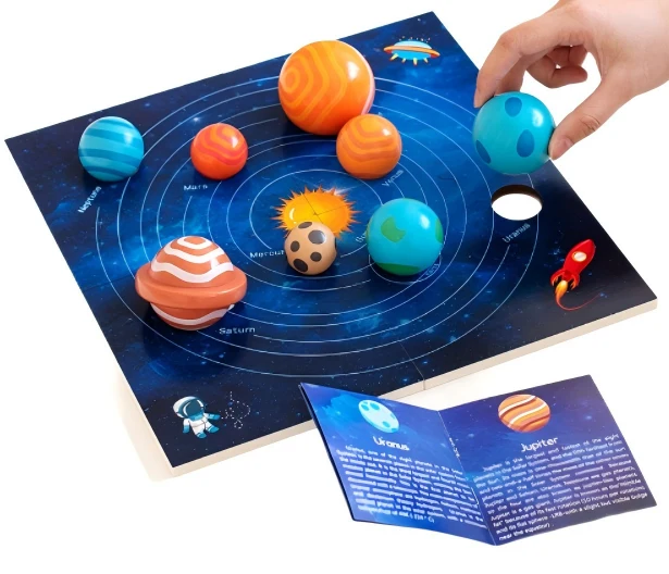 Adena Montessori Educational Materials Solar System Puzzle