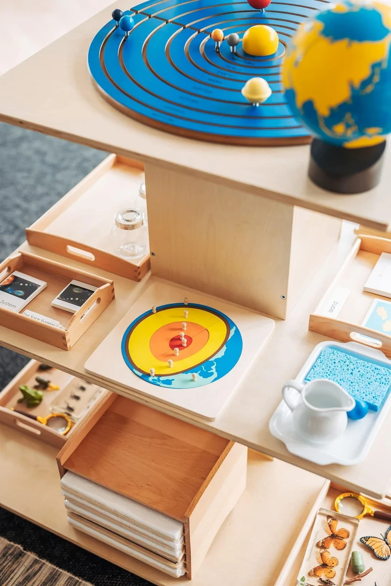 Solar System Wooden Model