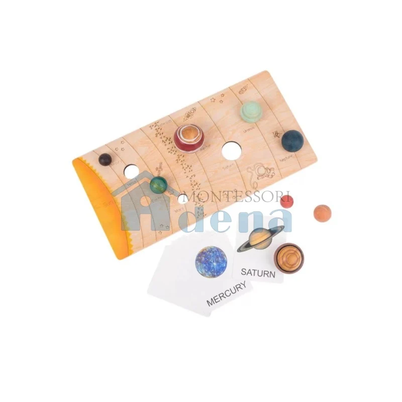 Match puzzle of Solar System with Name Cards