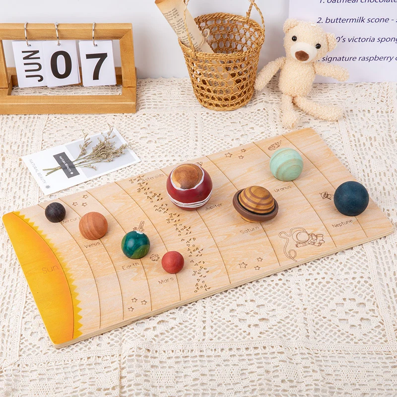 Match puzzle of Solar System with Name Cards