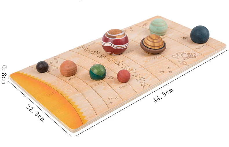 Match puzzle of Solar System with Name Cards