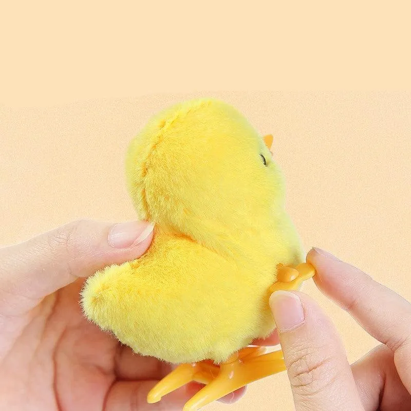 Poussin à Remonter en Peluche – Jouet Éveil Sans Piles pour Tout-Petits