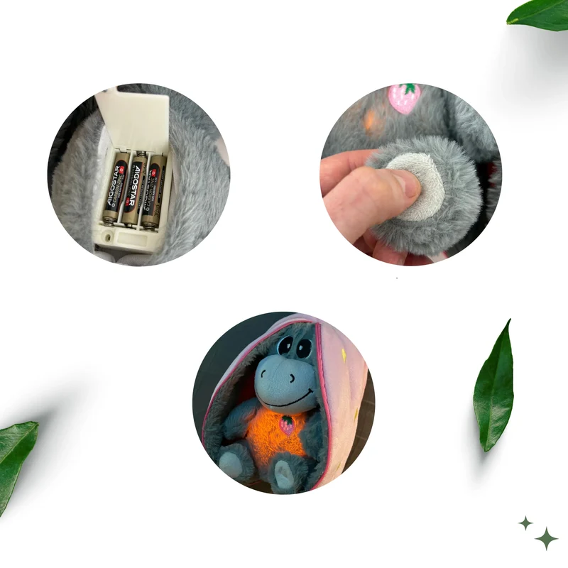 Peluche Âne Respirante – Aide Bébé à S'endormir Paisiblement | Douce & Réconfortante