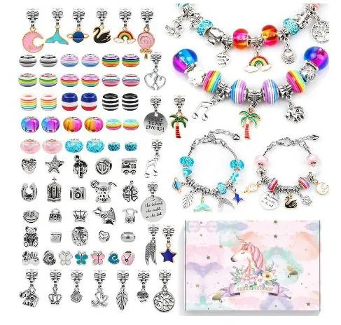 Kit Créatif de Bracelets pour Enfants – Set DIY Perles, Bijoux & Loisirs Créatifs