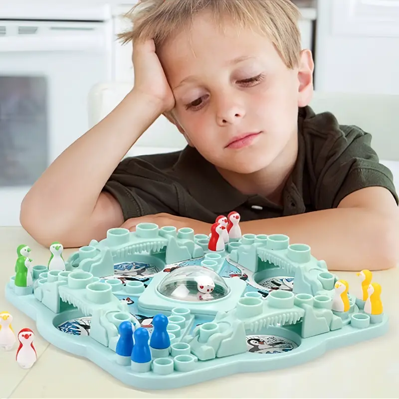 Jeu de Société Aventure Arctique aux Pingouins – Stratégie & Exploration pour Toute la Famille