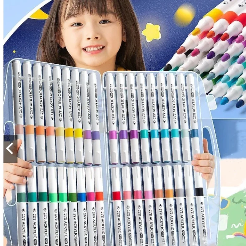 Marqueurs Acryliques Professionnels – Couleurs Vives, Séchage Rapide, Toutes Surfaces