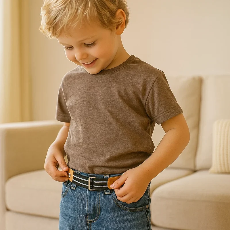 Ceinture Élastique pour Enfants – Sans Boucle, Confortable Toute la Journée, 16 Motifs