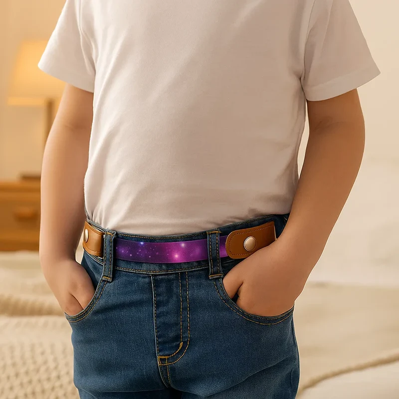 Ceinture Élastique pour Enfants – Sans Boucle, Confortable Toute la Journée, 16 Motifs
