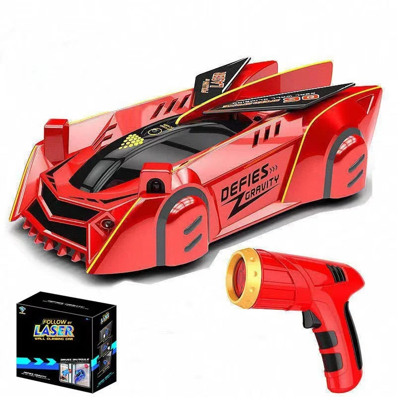 Voiture Télécommandée Anti-Gravité avec Laser – Roule sur les Murs et Plafonds, LED, Rechargeable