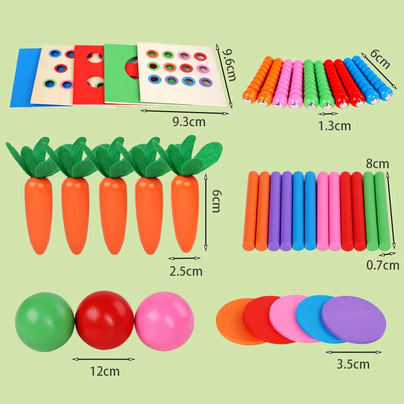 Cube d'Apprentissage Montessori 6-en-1 – Éveil, Motricité & Créativité dès 18 mois