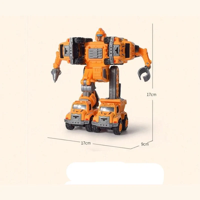 Coffret Voitures Transformables 5-en-1 – Robots, Dinosaures & Pompiers | Dès 3 ans