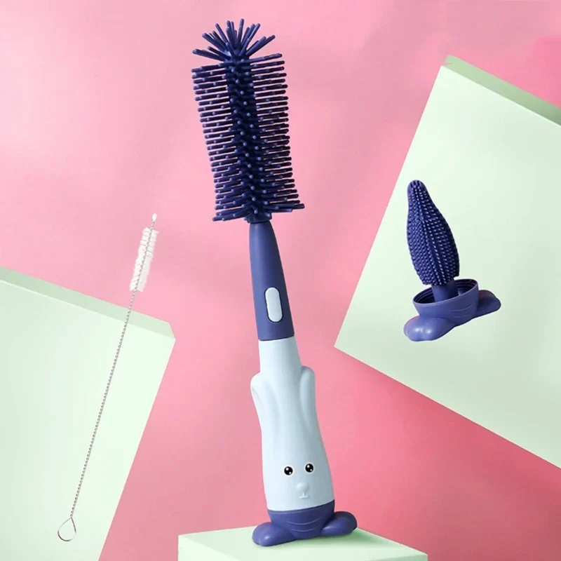 Brosse Nettoyante Biberon 4-en-1 – Kit de Nettoyage pour Biberons et Accessoires Bébé