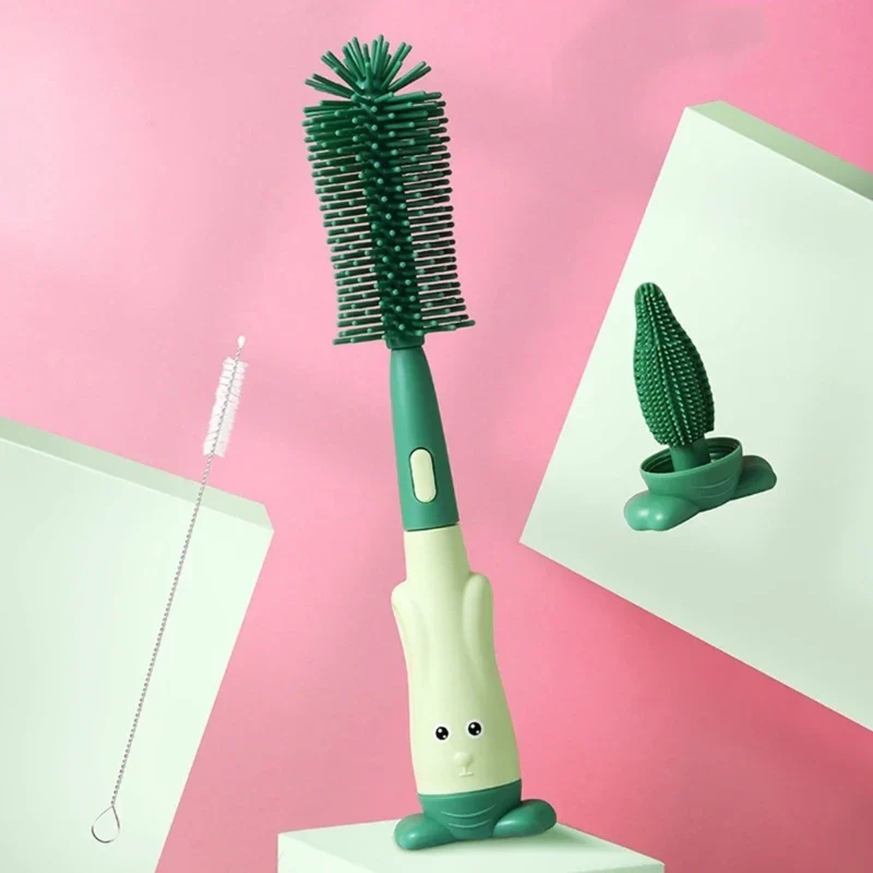 Brosse Nettoyante Biberon 4-en-1 – Kit de Nettoyage pour Biberons et Accessoires Bébé