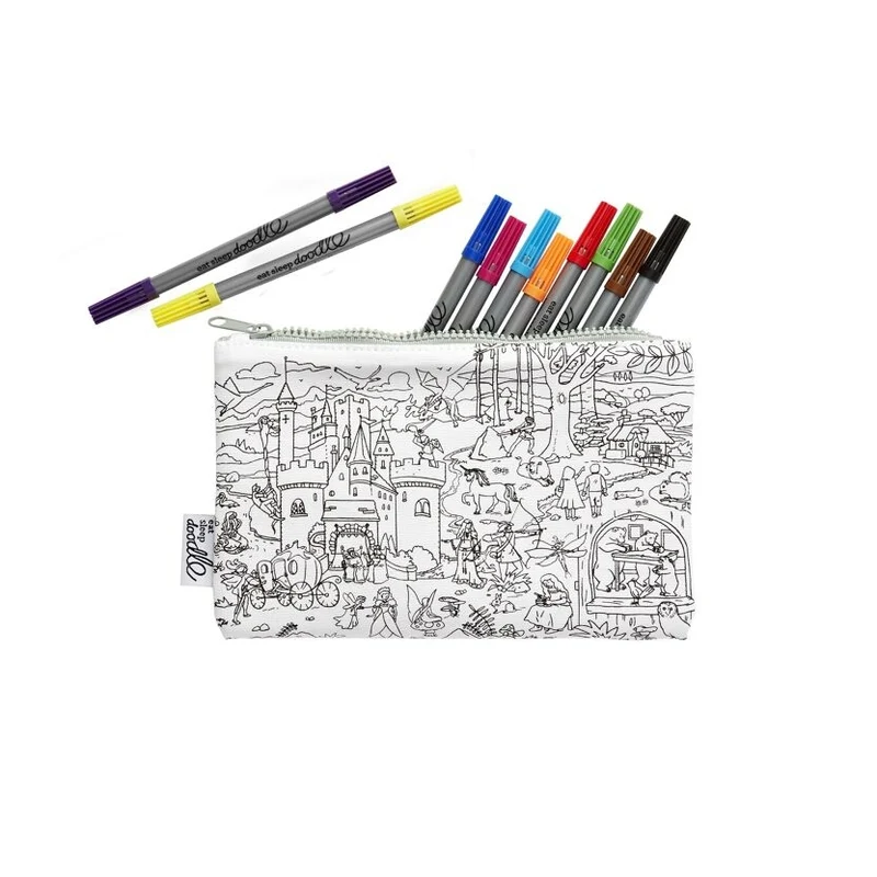 Trousse à colorier Contes de fées lavable – Trousse créative avec feutres