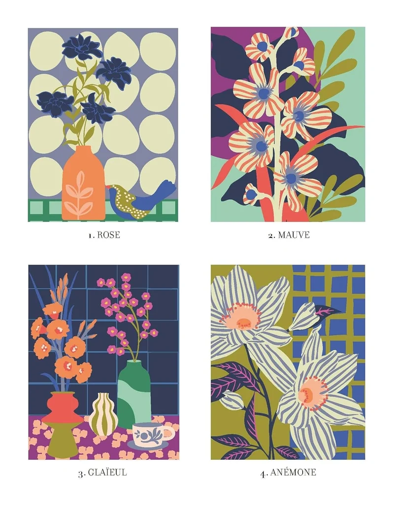 Coloriages mystères Les fleurs – Livre de coloriage créatif pour enfant et adulte