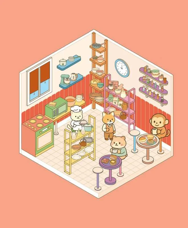 Cozy Stickers – Mon Petit Restaurant | 700 stickers repositionnables & 7 scènes à créer