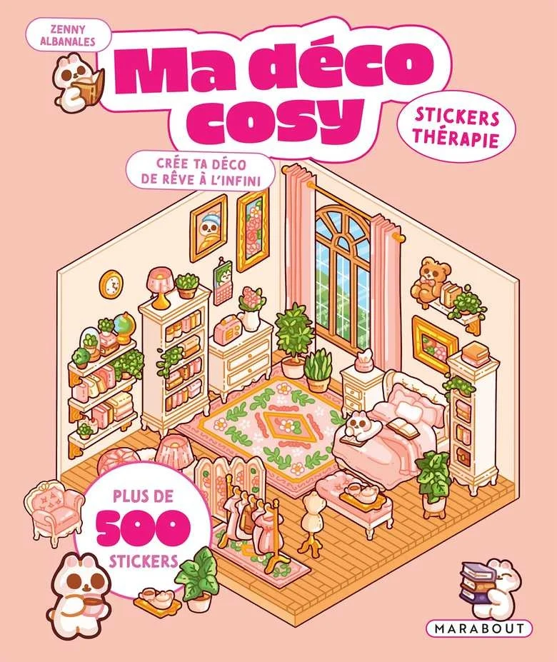 Ma Déco Cosy – Stickers Thérapie | +500 stickers repositionnables & 8 univers cosy