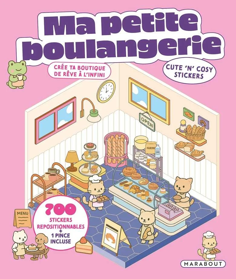 Cozy Stickers – Ma Petite Boulangerie | 700 stickers repositionnables & 7 scènes à créer